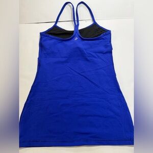 lululemon athletica Cobalt Blue Strappy Built-In Bra Tank. Pre loved